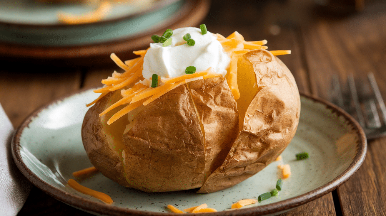 Crispy Air Fryer Baked Potato Recipe