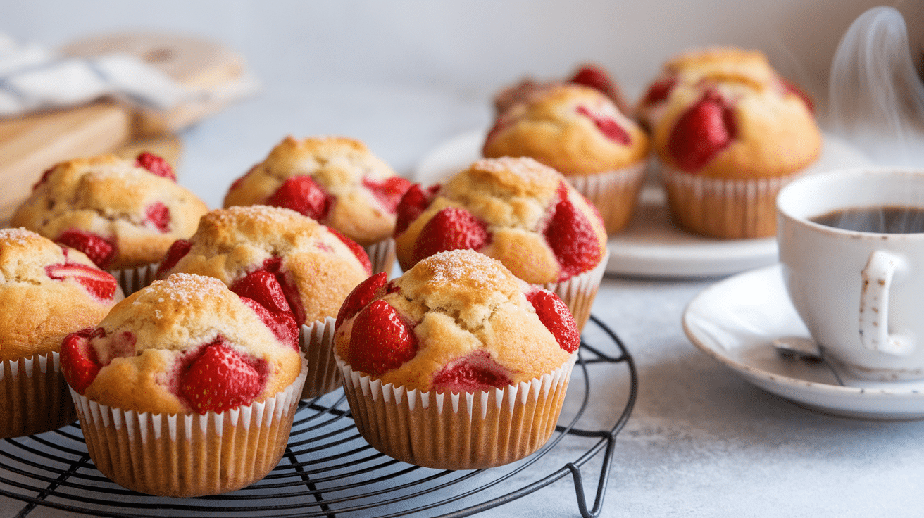 Deliciously Moist Strawberry Muffins Recipe