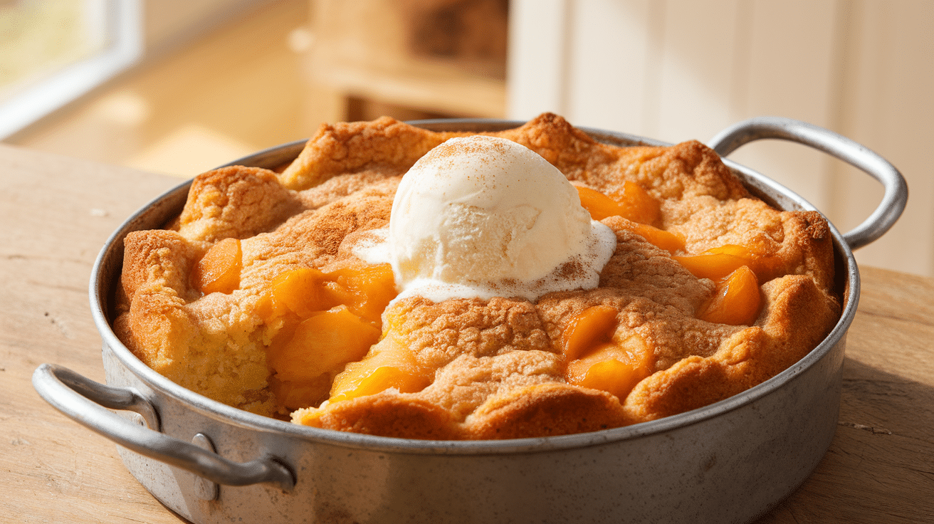 Easy Peach Dump Cake Recipe