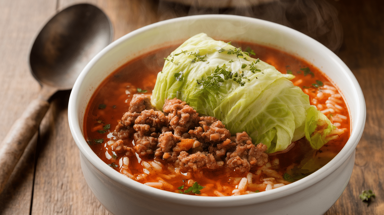 Hearty Cabbage Roll Soup Recipe