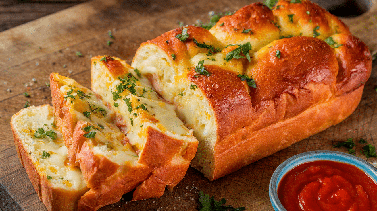 Deliciously Cheesy Garlic Bread Recipe