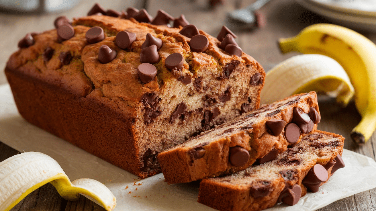 Delicious Chocolate Chip Banana Bread Recipe