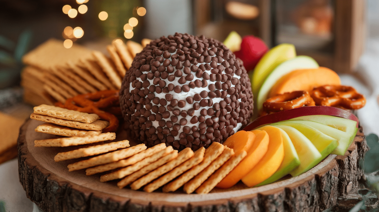 Decadent Chocolate Chip Cheese Ball Recipe