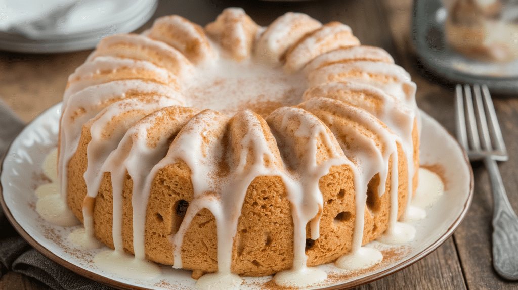 Cinnamon Roll Poke Cake