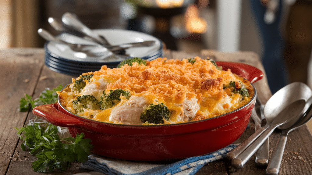 Chicken and Broccoli Potluck Casserole