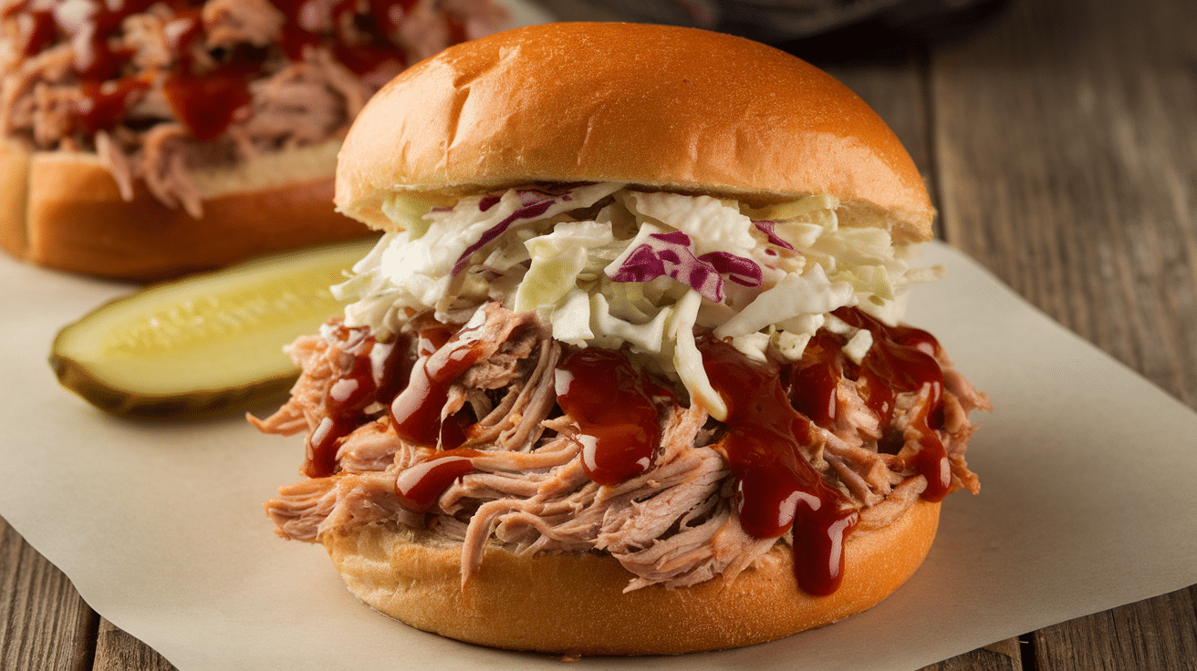 Smoky Pulled Pork BBQ Sandwich Recipe