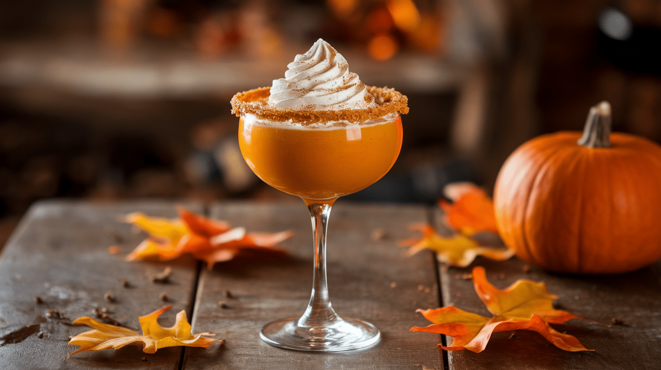 Delicious Pumpkin Martini Dessert Cocktail Recipe