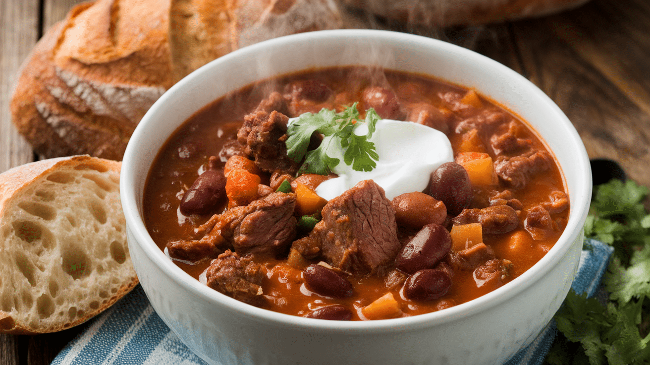 Savory Steak Chili Recipe