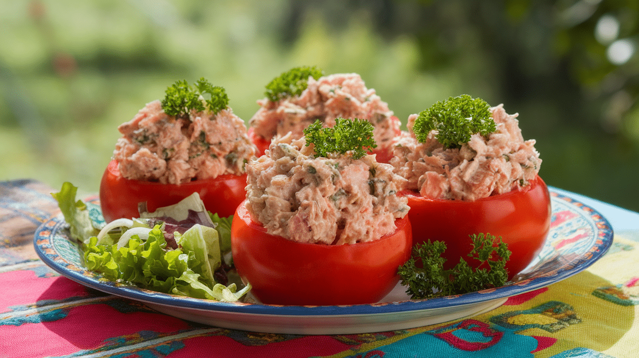 Delicious Tuna Stuffed Tomatoes Recipe