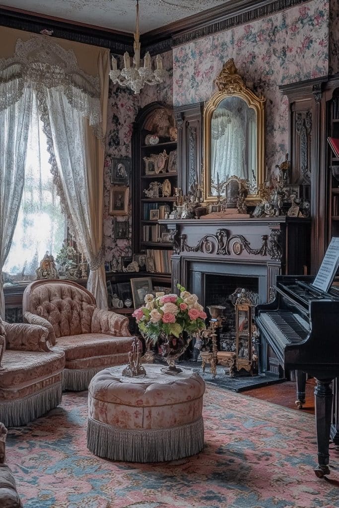 Victorian Opulent Parlor