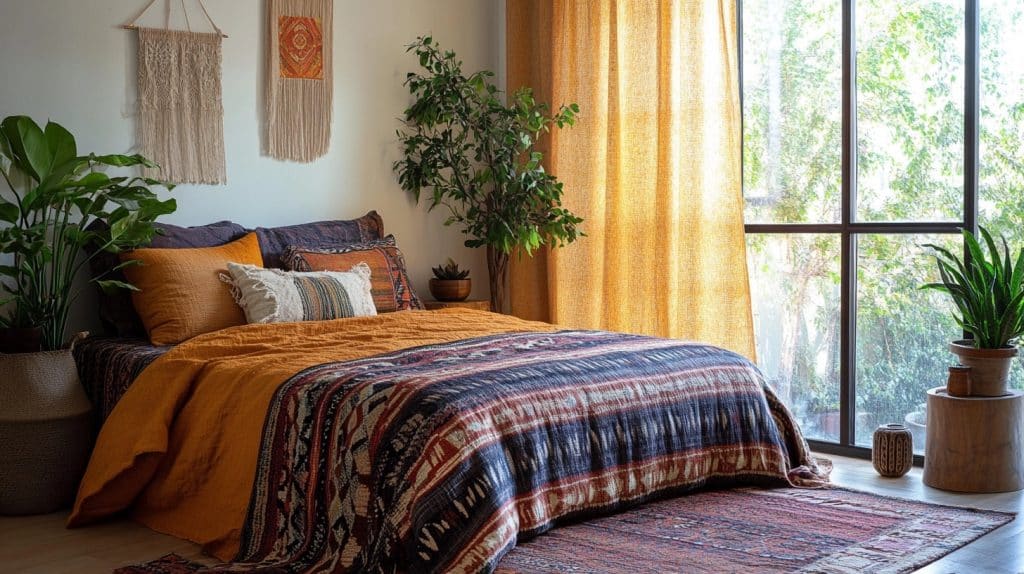 boho bedroom curtain ideas