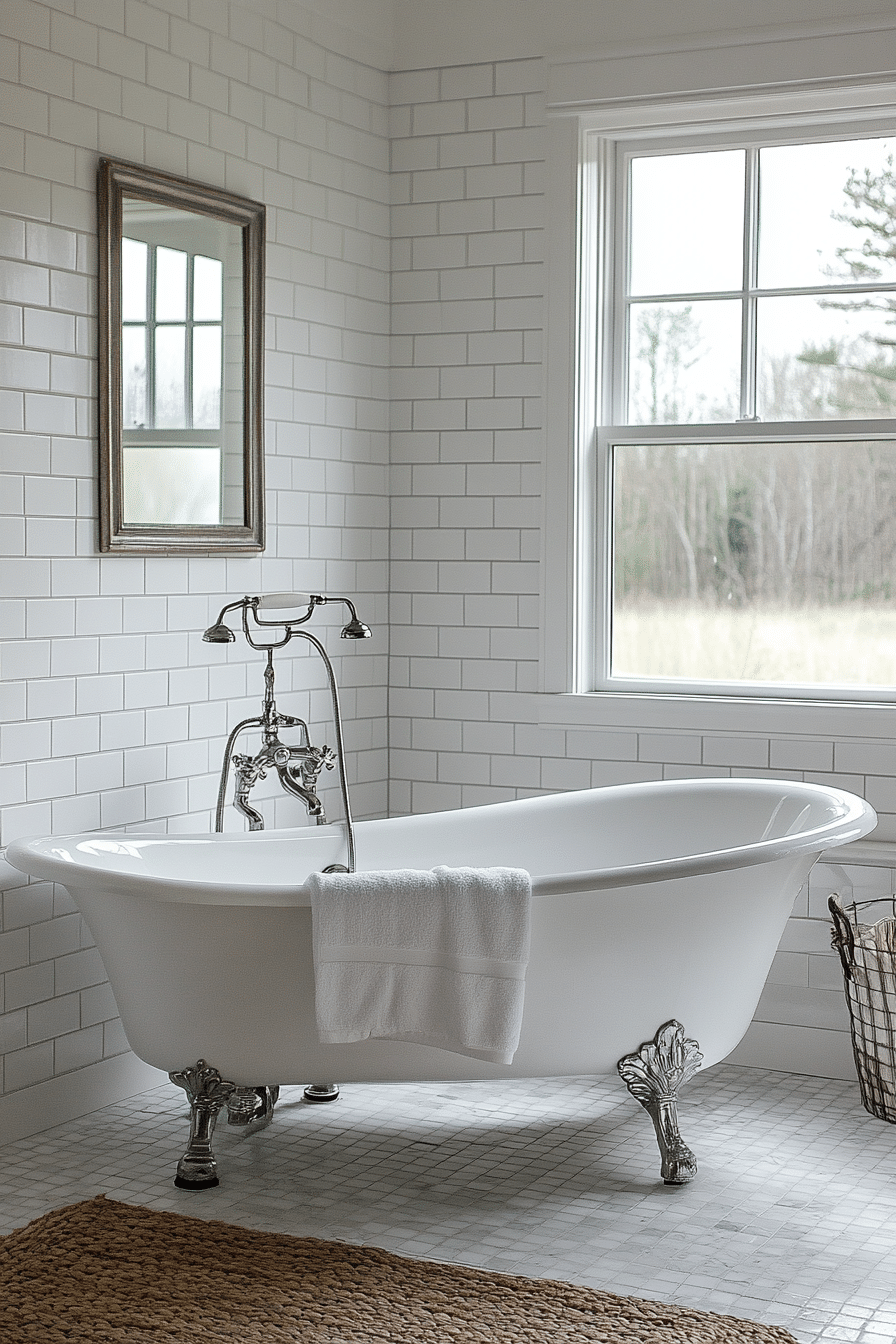 19 Vintage Modern Bathroom Ideas That Highlight Retro Charm with Modern Touches