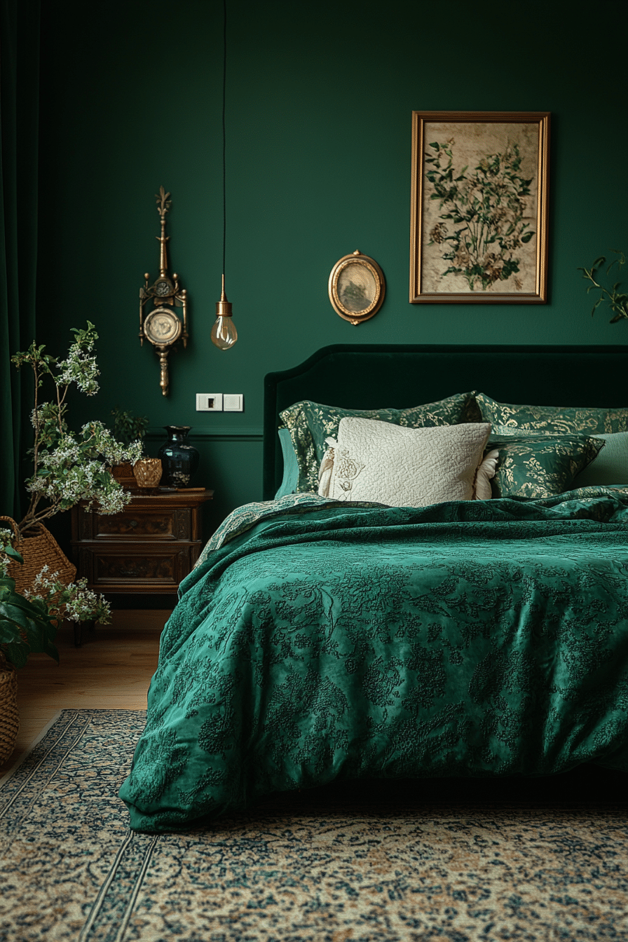 19 Dark Green Bedroom Ideas to Add Depth and Drama to Your Room
