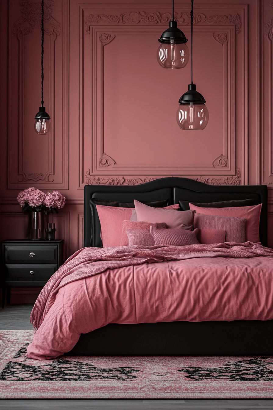 20 Pink and Black Bedroom Ideas for a Cozy and Fashionable Space