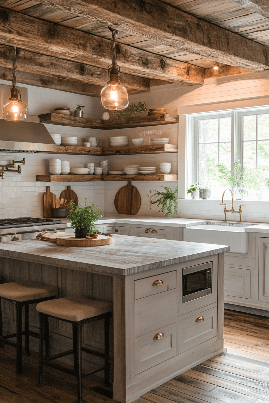 19 Farmhouse Kitchen Decor Ideas That Bring Rustic Elegance to Your Kitchen