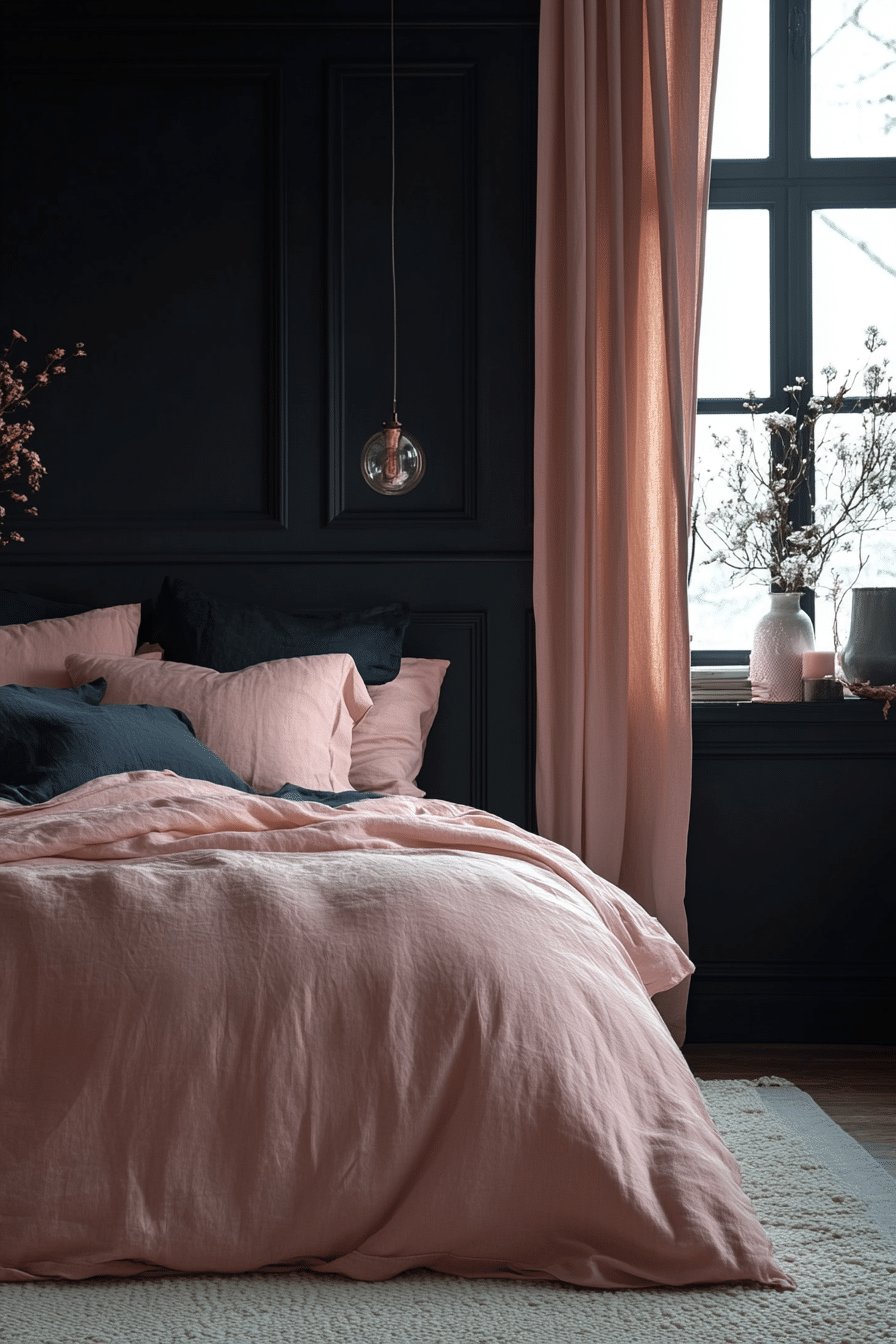 20 Pink and Black Bedroom Ideas for a Cozy and Fashionable Space