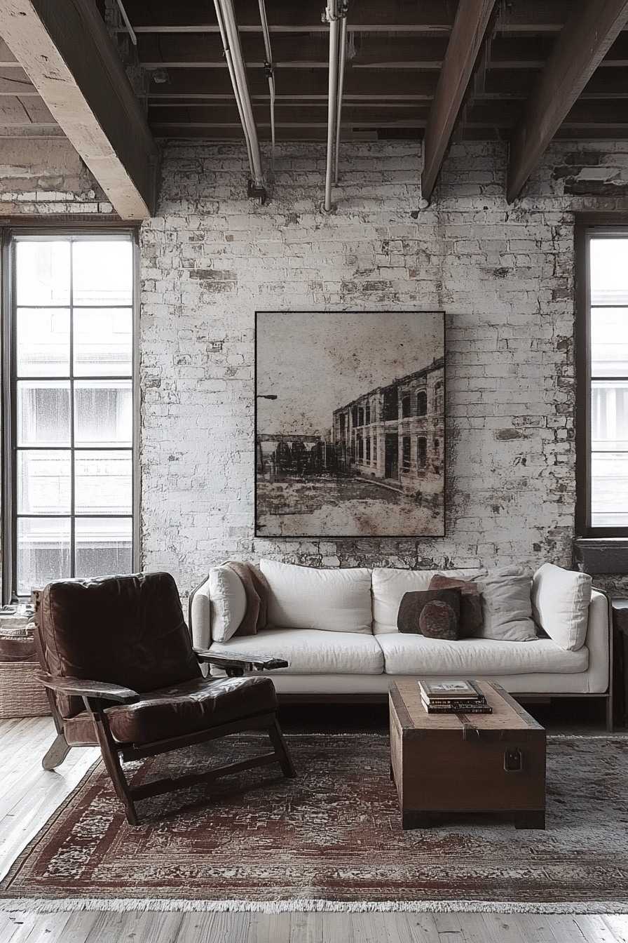 20 Industrial Living Room Ideas That Mix Vintage Charm with Urban Style
