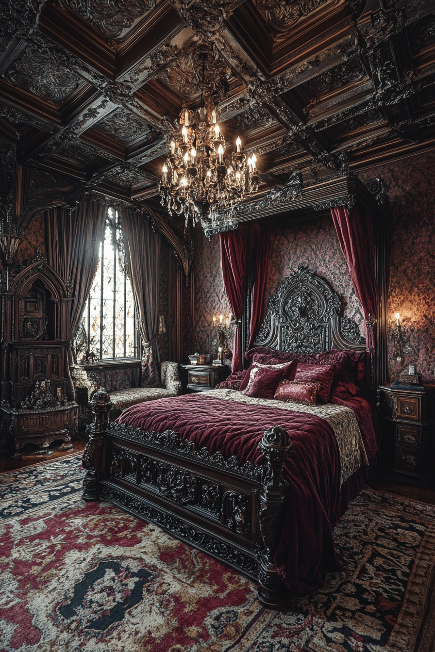 19 Gothic Bedroom Ideas for a Luxurious and Brooding Atmosphere