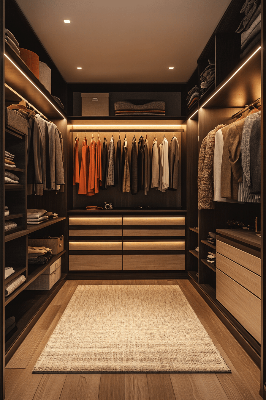 Sleek Urban Closet Style