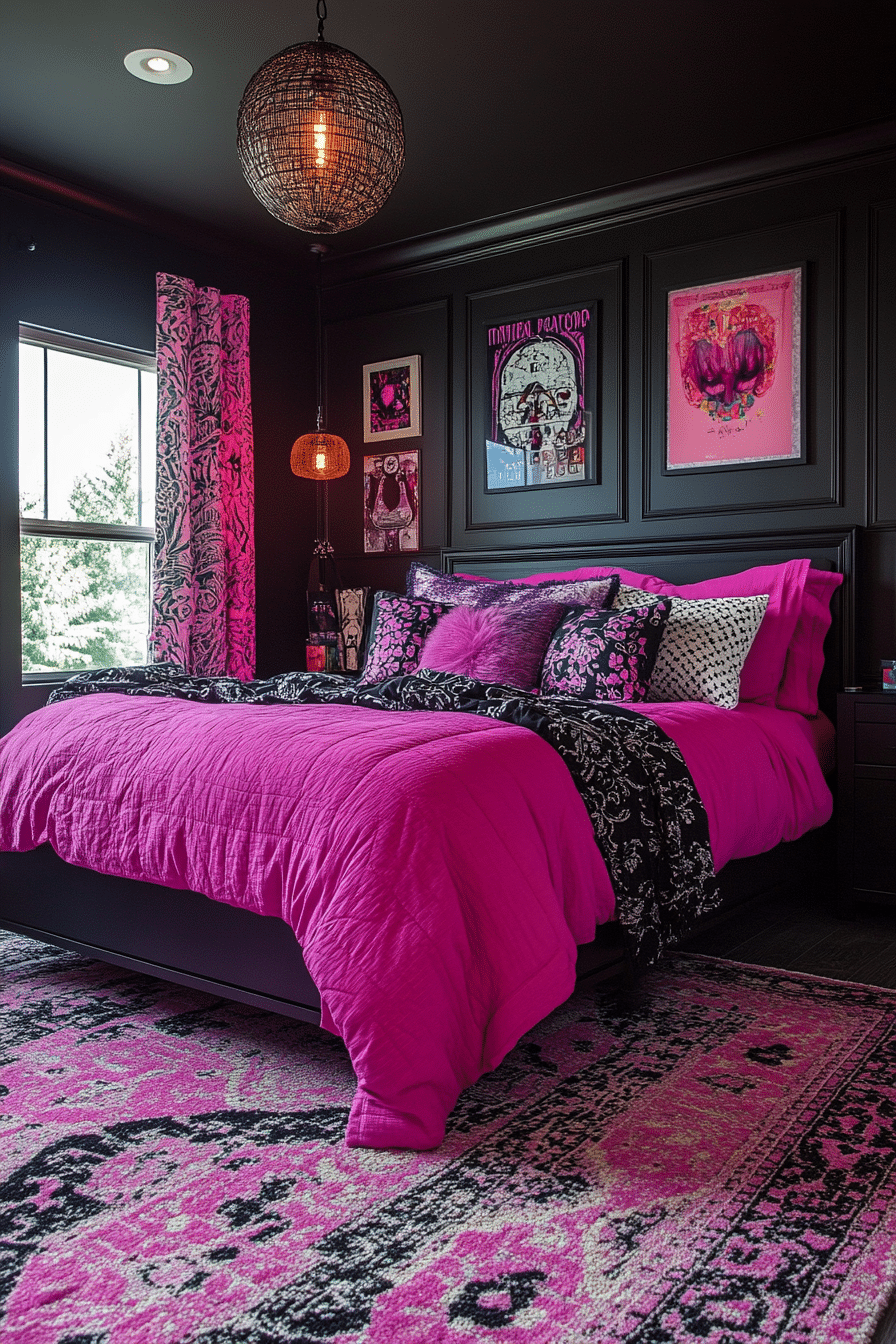 20 Pink and Black Bedroom Ideas for a Cozy and Fashionable Space