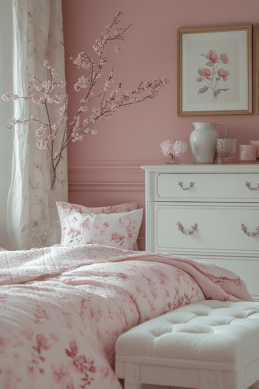 20 Pink and White Bedroom Inspirations for a Feminine and Fresh Look