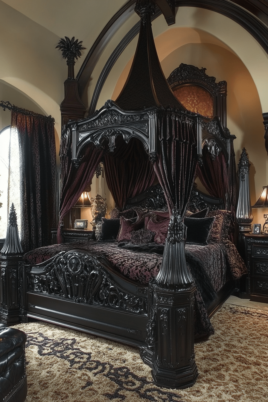 19 Gothic Bedroom Ideas for a Luxurious and Brooding Atmosphere