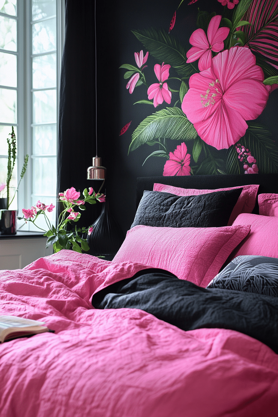 20 Pink and Black Bedroom Ideas for a Cozy and Fashionable Space