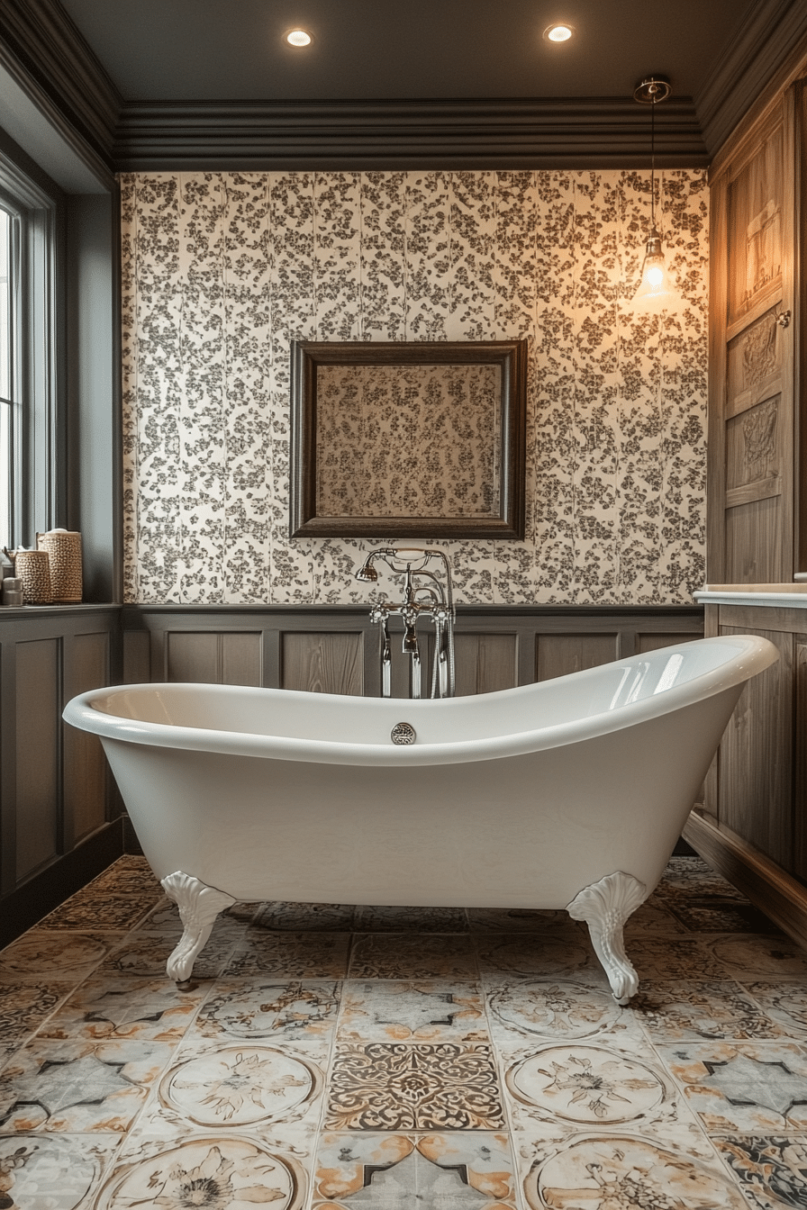 19 Vintage Modern Bathroom Ideas That Highlight Retro Charm with Modern Touches