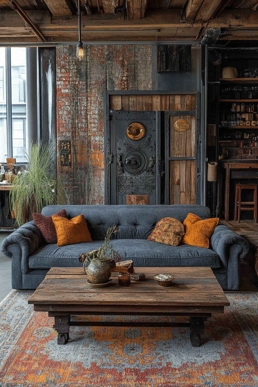 20 Industrial Living Room Ideas That Mix Vintage Charm with Urban Style