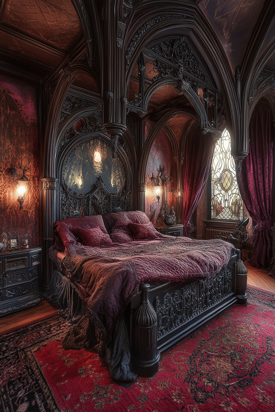 19 Gothic Bedroom Ideas for a Luxurious and Brooding Atmosphere