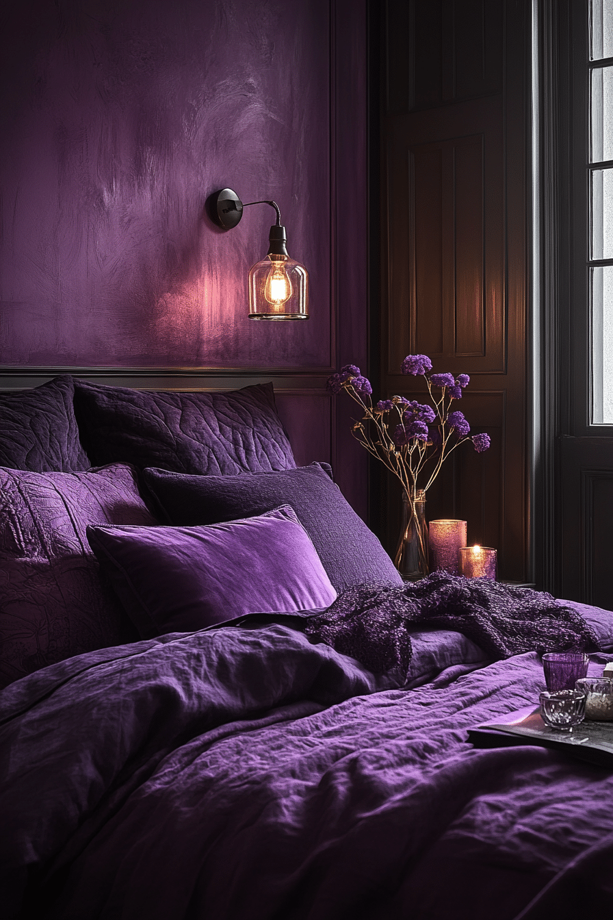 20 Purple Bedrooms That Highlight Regal and Relaxing Elements