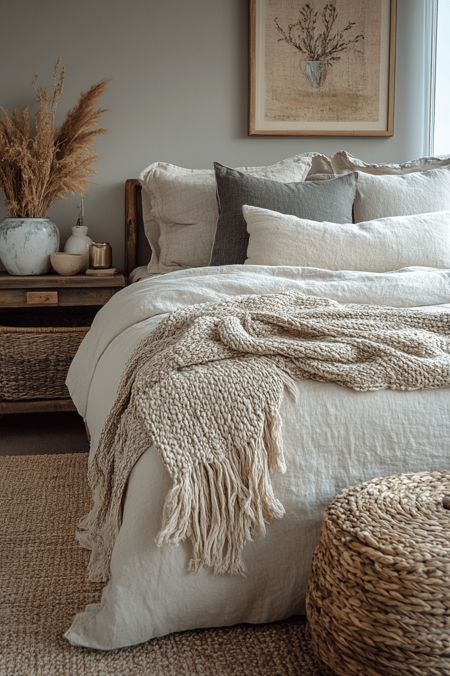 19 Grey Boho Bedroom Ideas for a Calm and Cozy Space