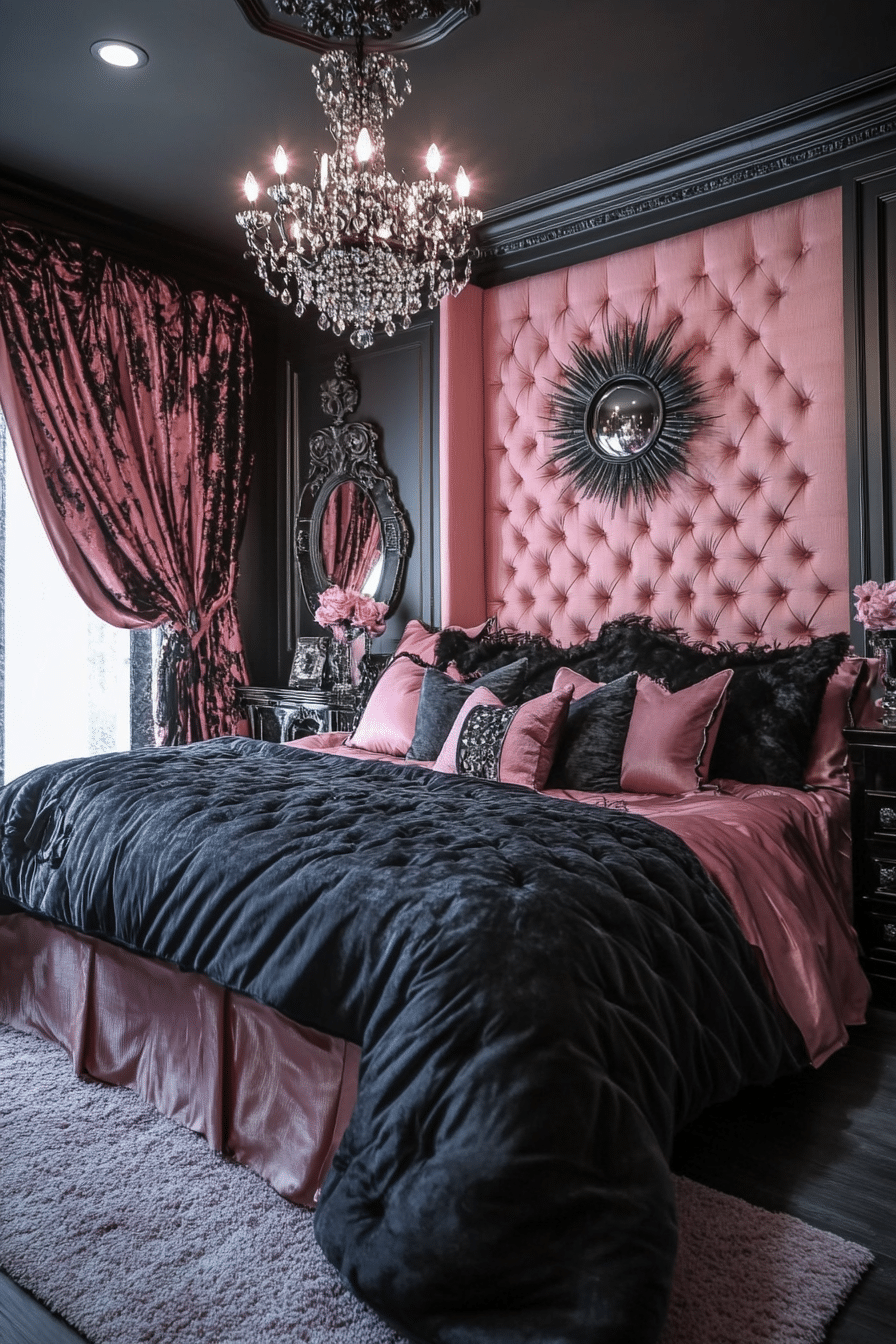 20 Pink and Black Bedroom Ideas for a Cozy and Fashionable Space