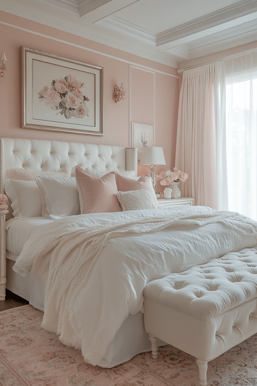 20 Pink and White Bedroom Inspirations for a Feminine and Fresh Look