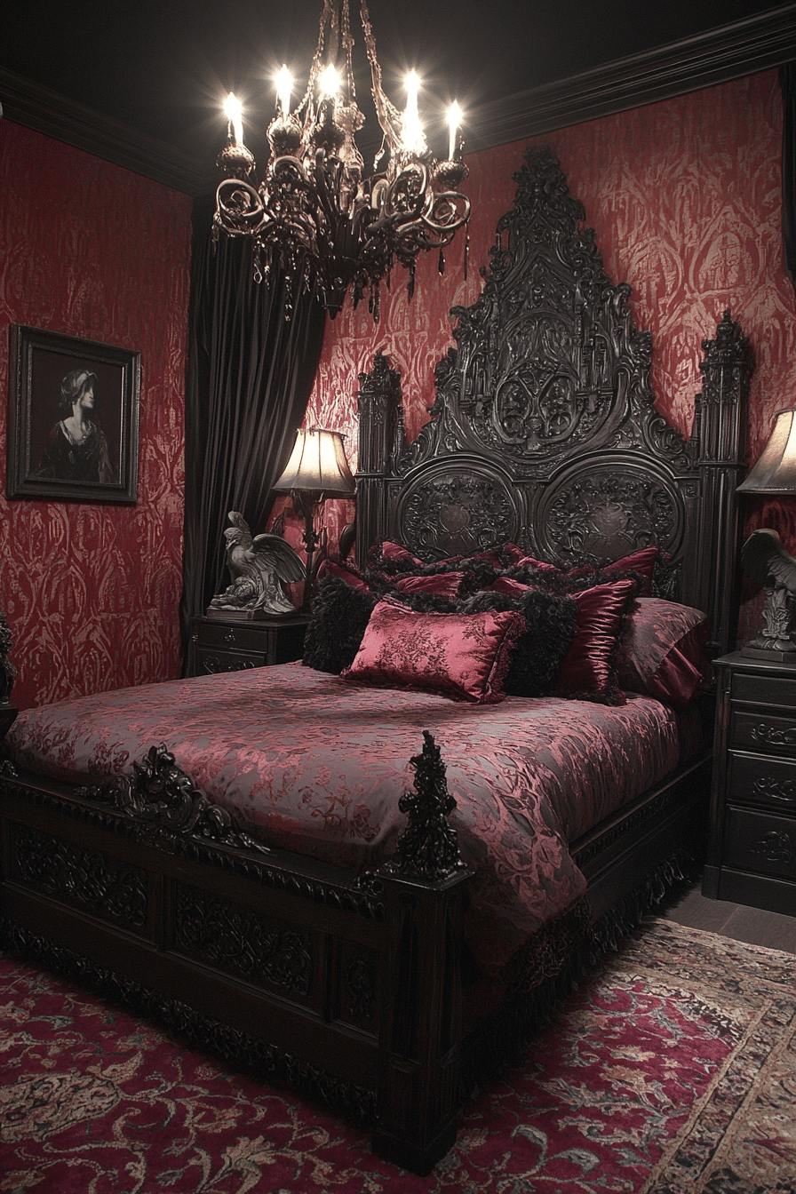 19 Gothic Bedroom Ideas for a Luxurious and Brooding Atmosphere