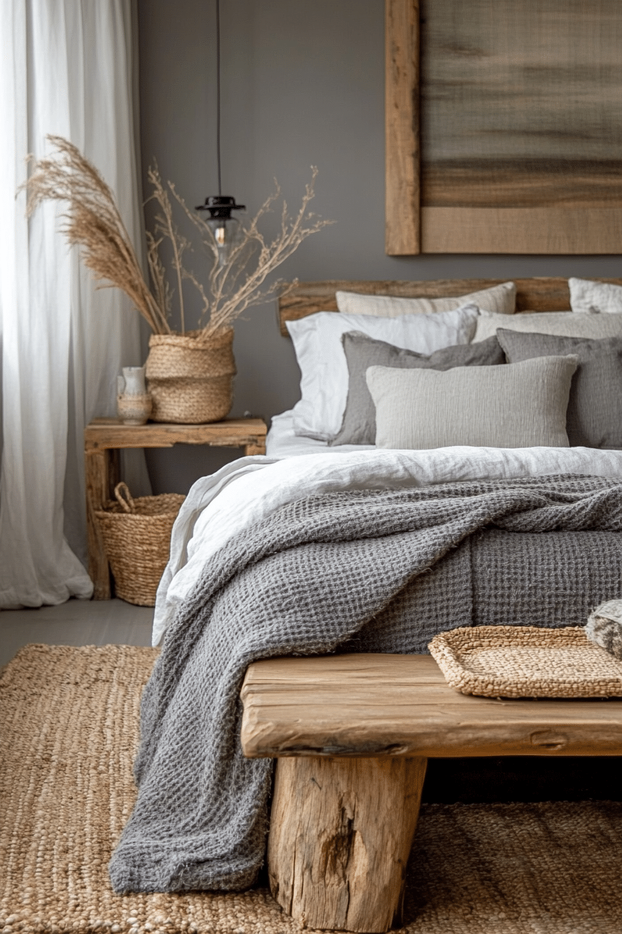 19 Grey Boho Bedroom Ideas for a Calm and Cozy Space