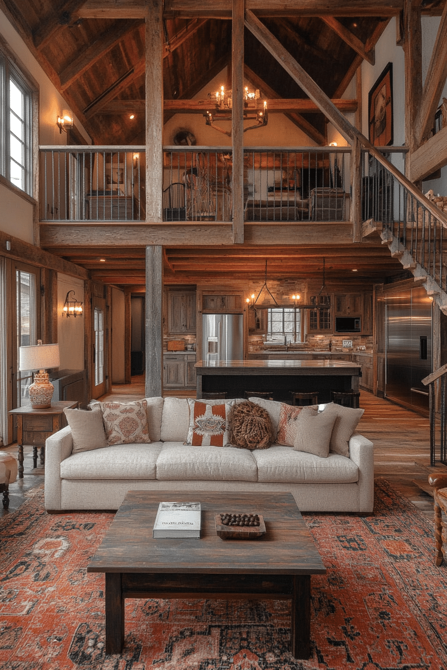 Traditional Wooden Barn Home