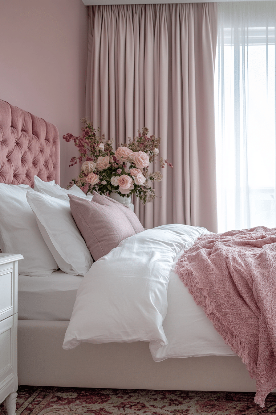 20 Pink and White Bedroom Inspirations for a Feminine and Fresh Look