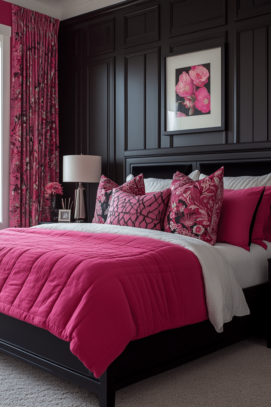 20 Pink and Black Bedroom Ideas for a Cozy and Fashionable Space