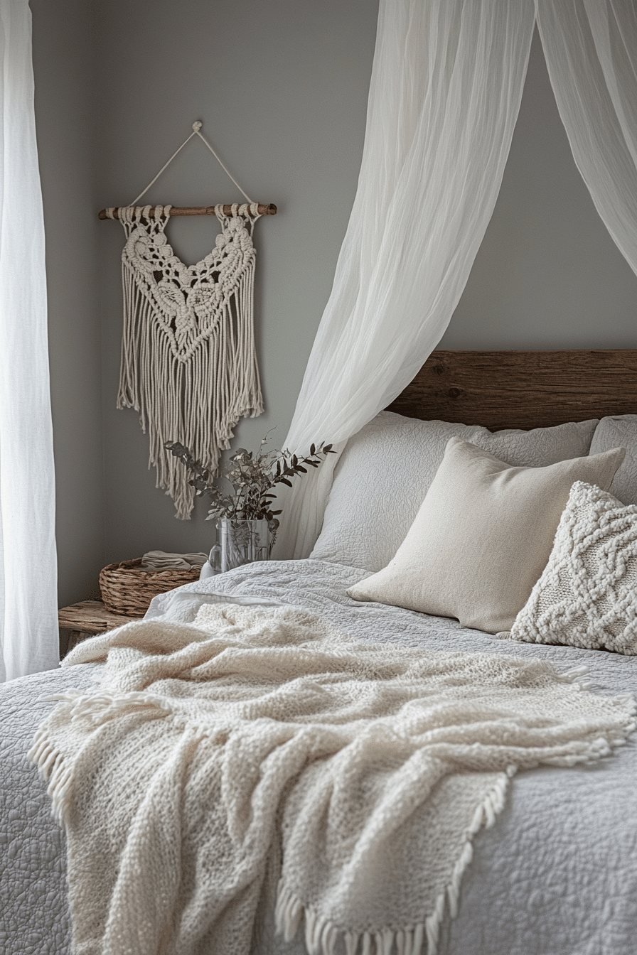 19 Grey Boho Bedroom Ideas for a Calm and Cozy Space