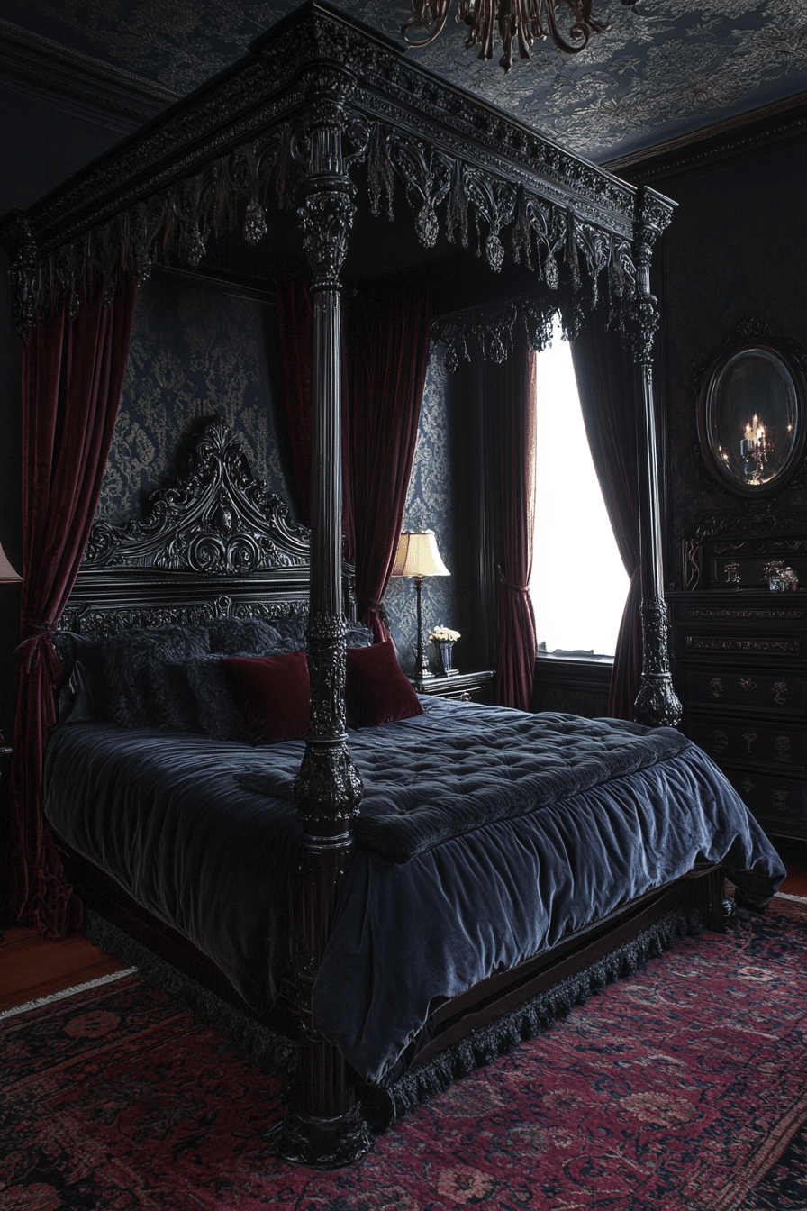 19 Gothic Bedroom Ideas for a Luxurious and Brooding Atmosphere