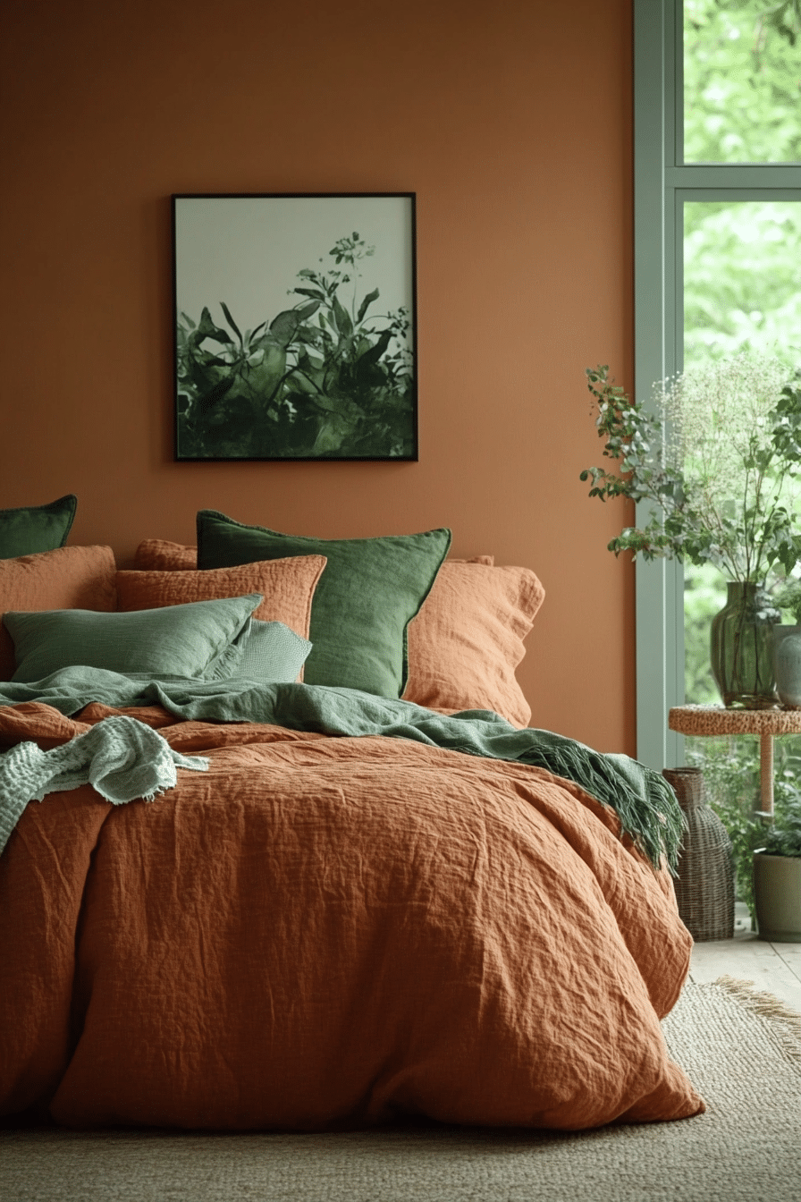 20 Green and Terracotta Bedroom Ideas to Add Warmth and Freshness