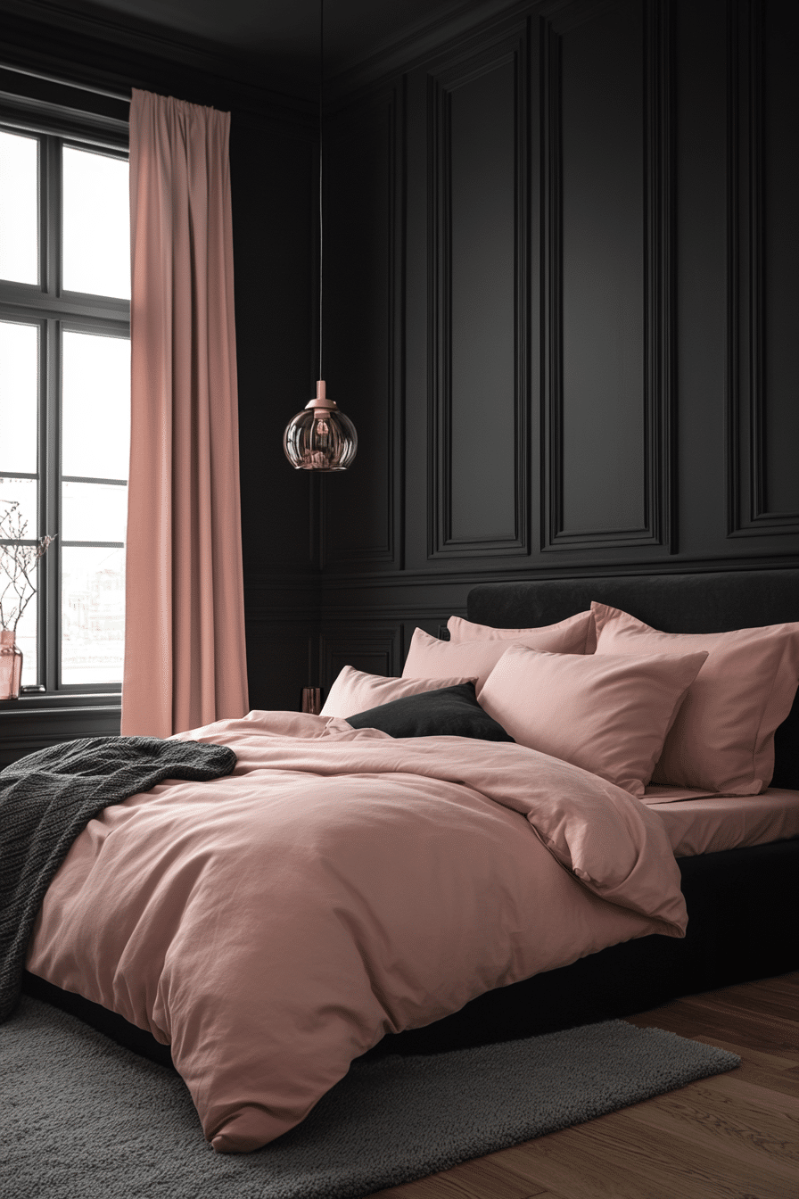 20 Pink and Black Bedroom Ideas for a Cozy and Fashionable Space