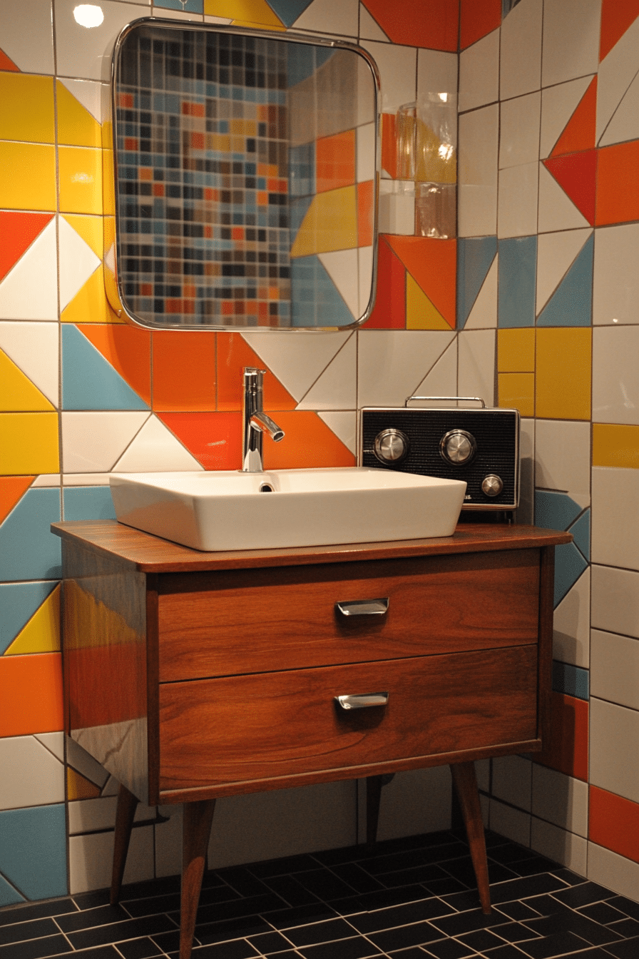 19 Vintage Modern Bathroom Ideas That Highlight Retro Charm with Modern Touches