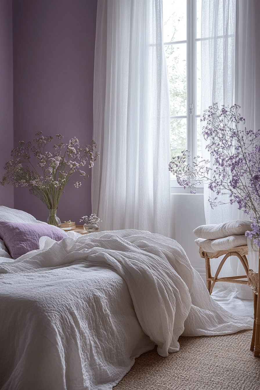 20 Purple Bedrooms That Highlight Regal and Relaxing Elements