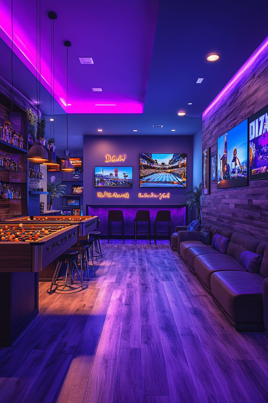 Vibrant Game Room Design