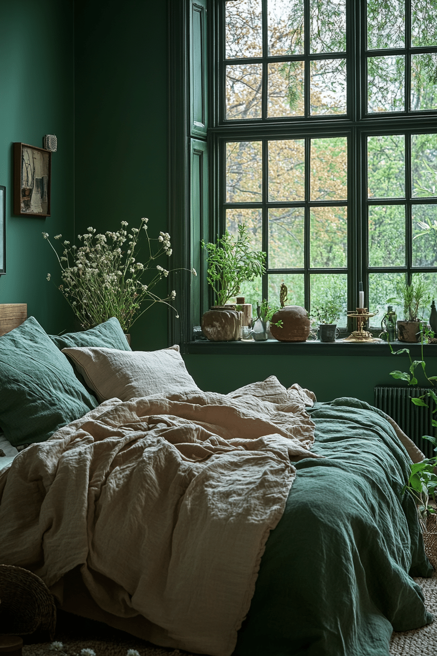 19 Dark Green Bedroom Ideas to Add Depth and Drama to Your Room