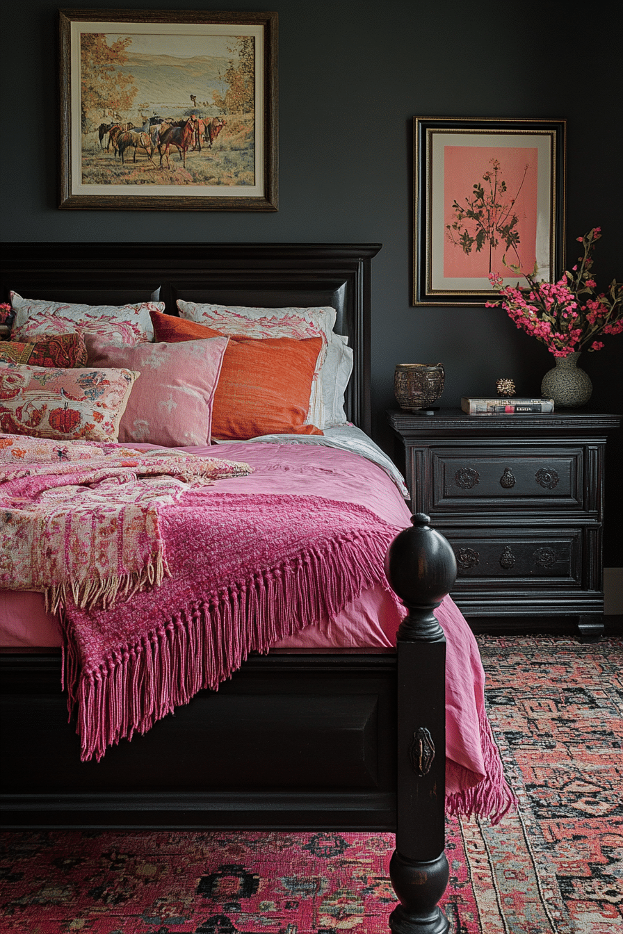 20 Pink and Black Bedroom Ideas for a Cozy and Fashionable Space