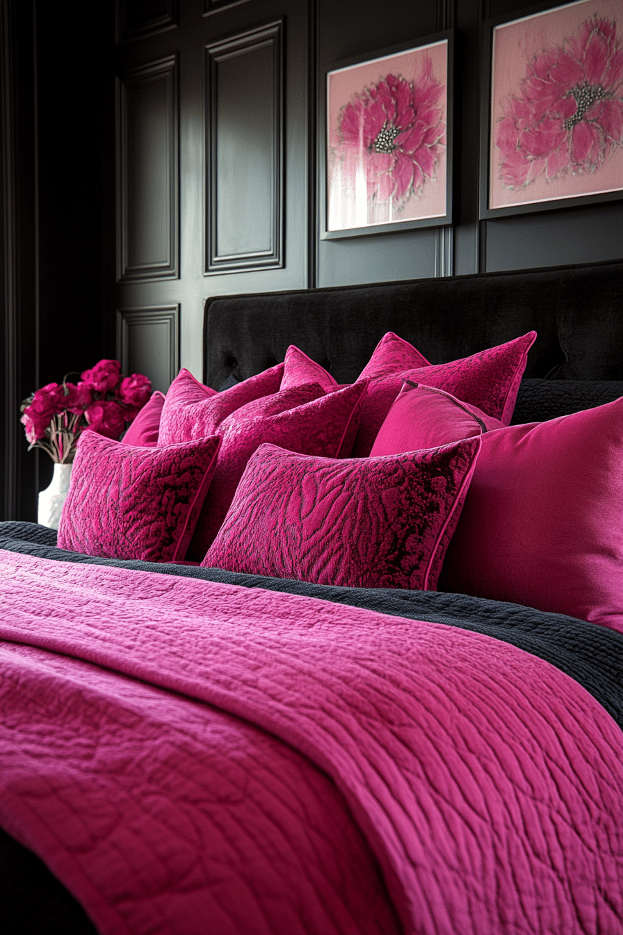 20 Pink and Black Bedroom Ideas for a Cozy and Fashionable Space