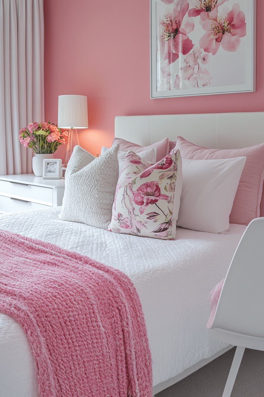 20 Pink and White Bedroom Inspirations for a Feminine and Fresh Look